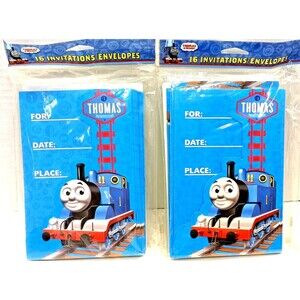 Thomas & Friends Birthday Party Invitations Thomas Tank Engine 16 Ct NIP